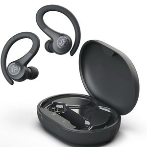 Black Wireless Earbuds with Charging Case